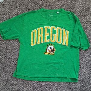 Pressbox Green Oregon Duck Tee